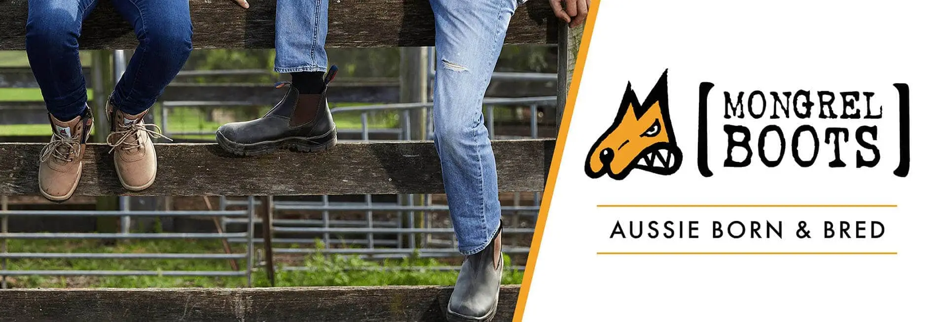 Image showcasing a person wearing blue jeans and black ankle boots, leaning against a wooden fence. The right side of the image includes a logo or graphic element featuring a stylized animal and the word "AUTUMN."